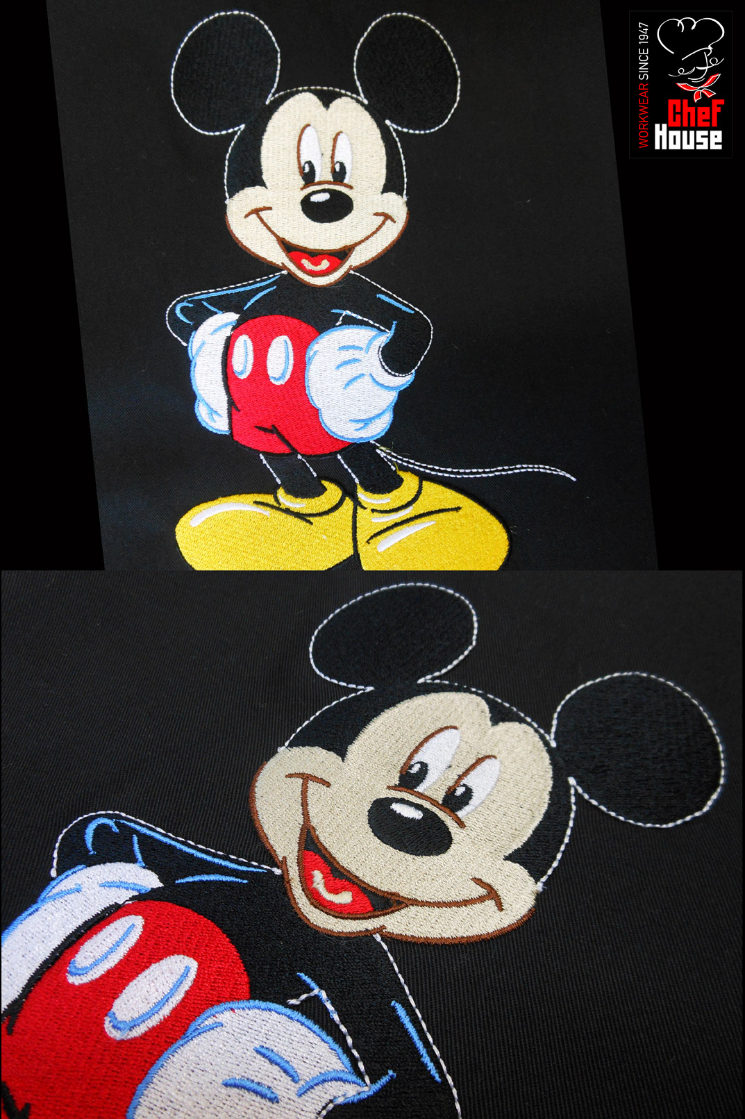 Embroidery Mickey mouse by Chef House Workwear (for private use)