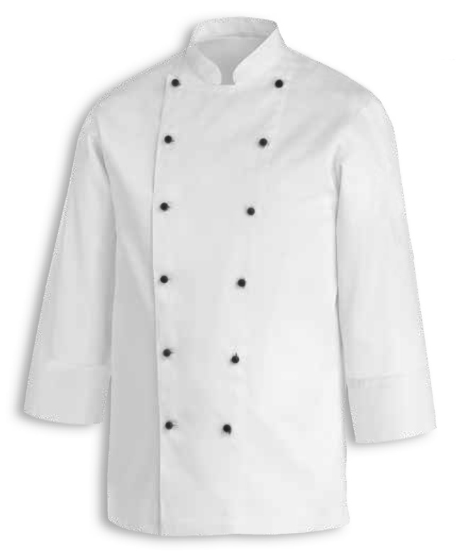 PRESS STUD BUTTONS,HALF SLEEVE CLOTHING/APRONS UNISEX CHEFS JACKET NEW INS07 